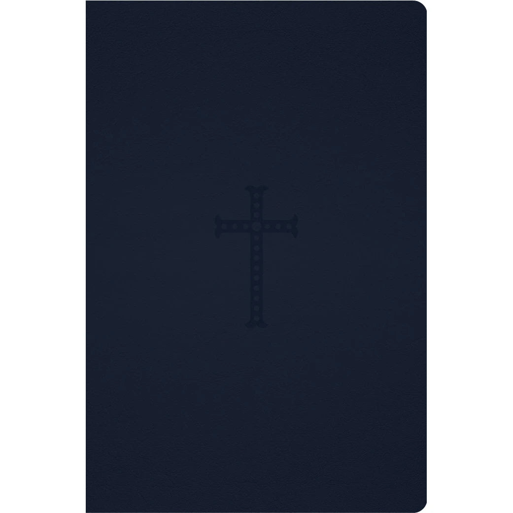 ESV-Catholic Edition Leather Bible  (Navy)